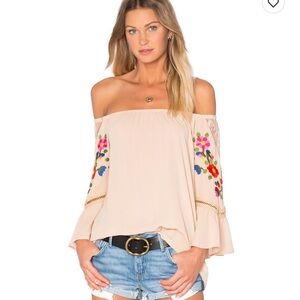 Vava by Joy Han  Off-Shoulder Floral Blouse